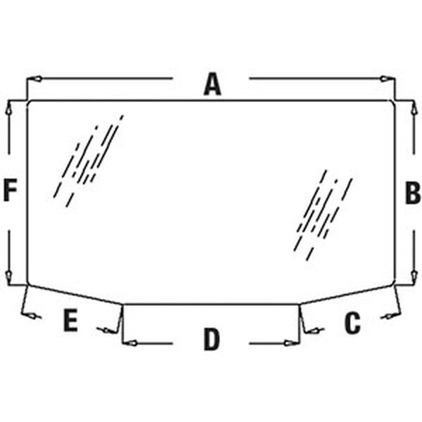 Aftermarket R127903 Tinted Rear Glass Fits John Deere Tractor 7720 7820 7920 8100 8100T 8110 CAH40-0013 - main